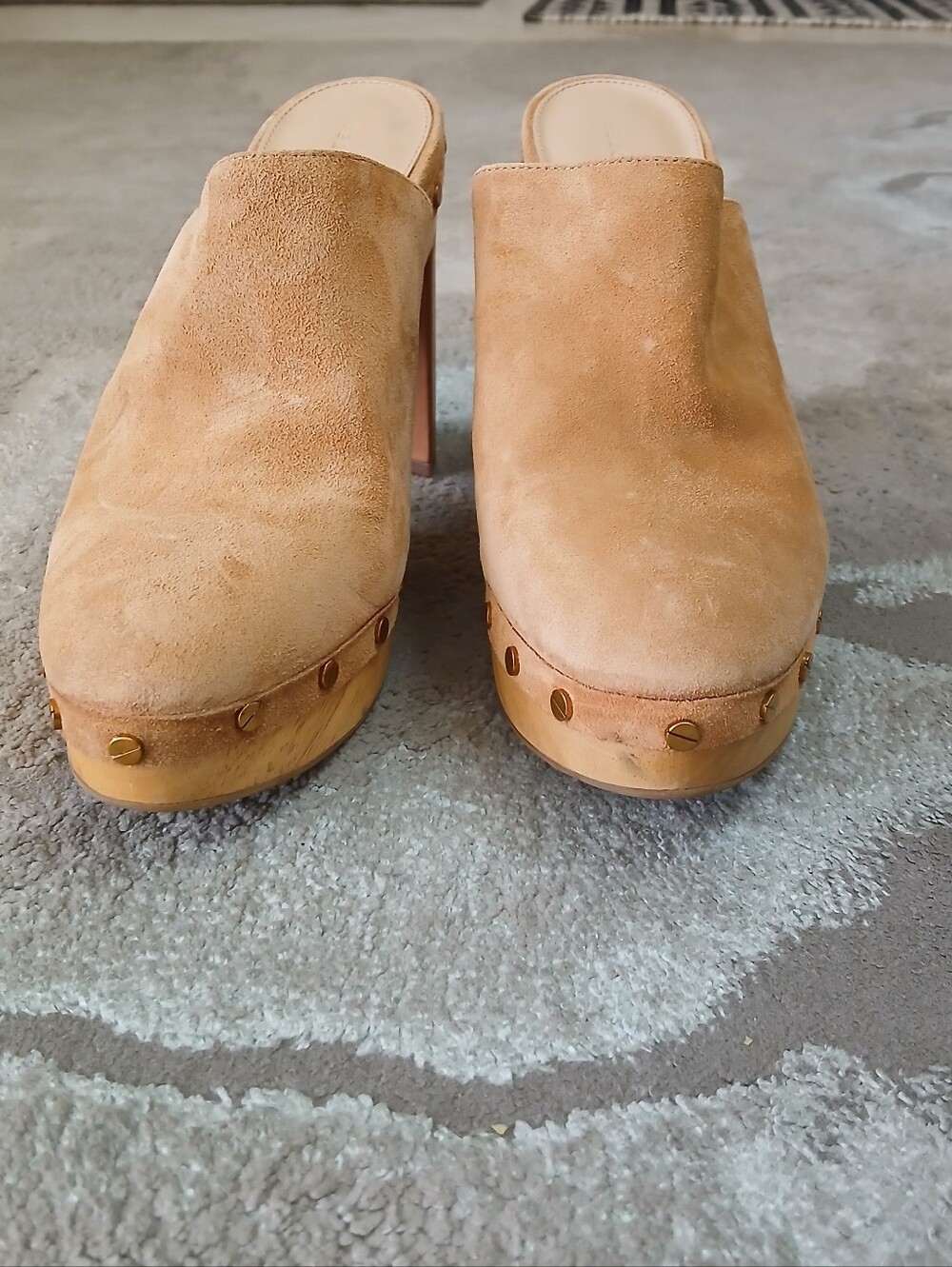 Veronica Beard Grita Suede Clogs - Picture 7 of 12